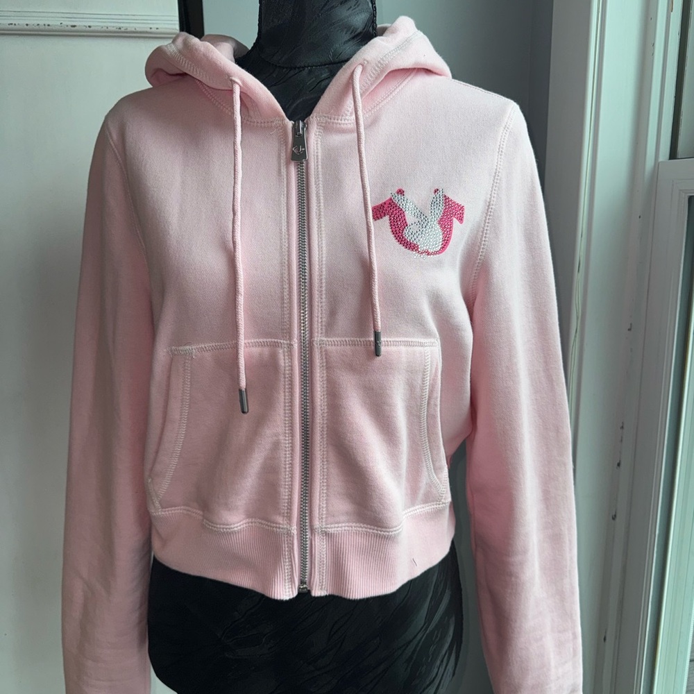 True Religion x Playboy Pink Rhinestone Jacket